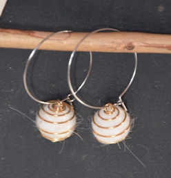 boucle cercle ressort doré