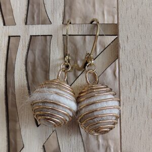 boucle cage d'amour dorée