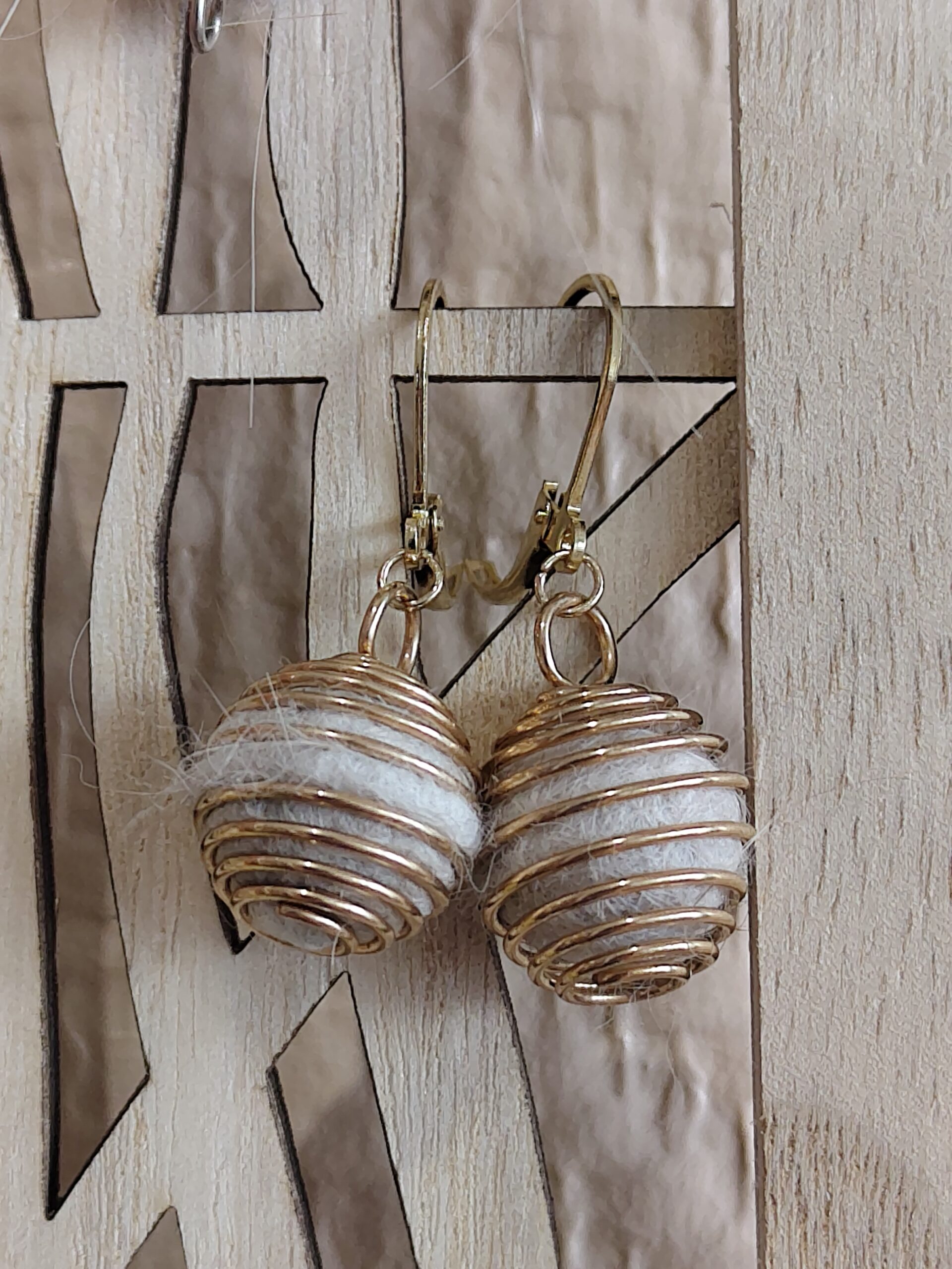 boucle cage d&rsquo;amour dorée