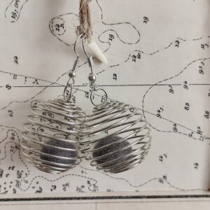 boucle cage argentée
